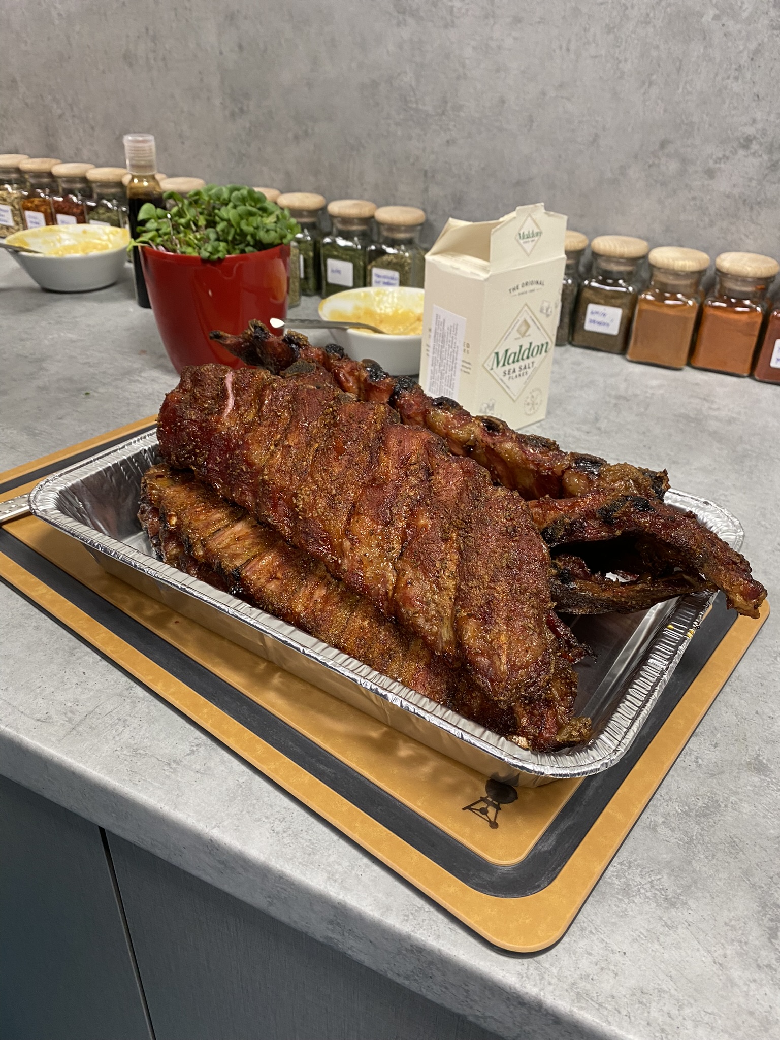 Žebra na grilu - výsledek