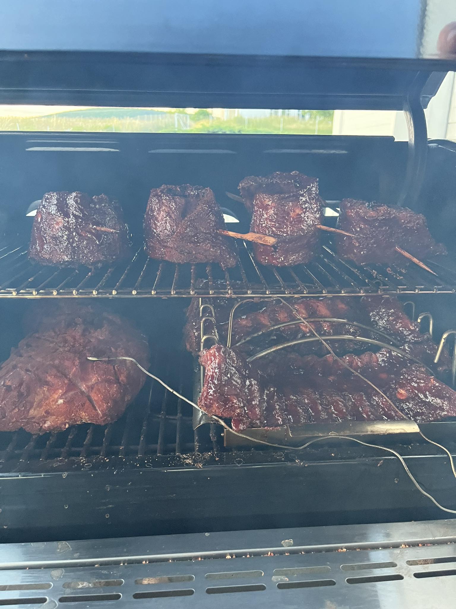 Recenze peletového grilu Weber SmokeFire -při nižších tpelotách gril hodně kouří