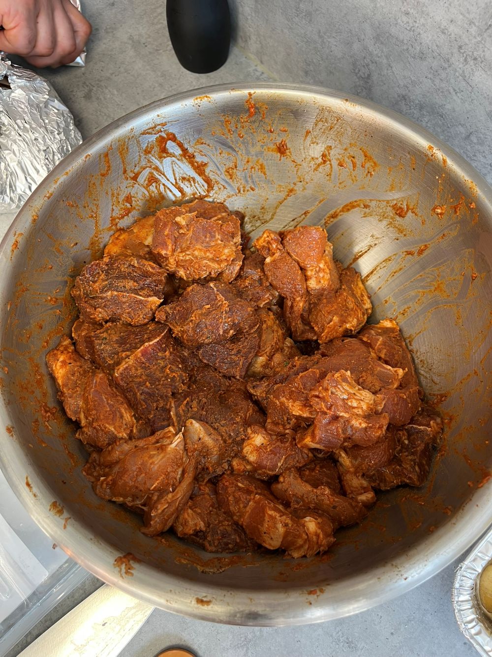 Živáňská pečeně na grilu - naložené maso 