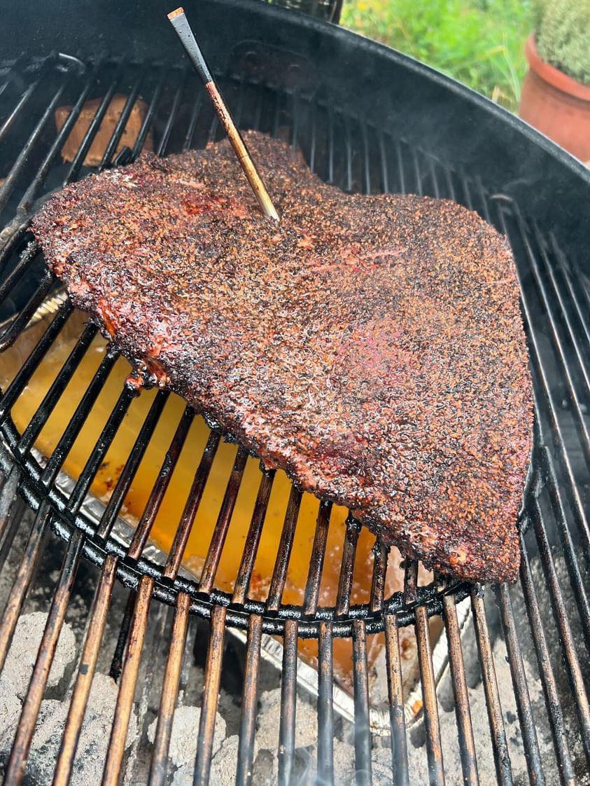 Hovězí brisket - teploměr do masa