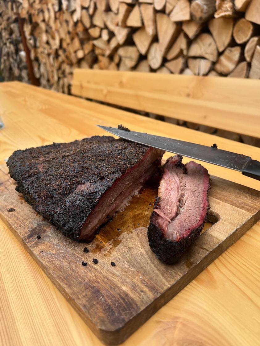 Hovězí brisket - hotový brisket