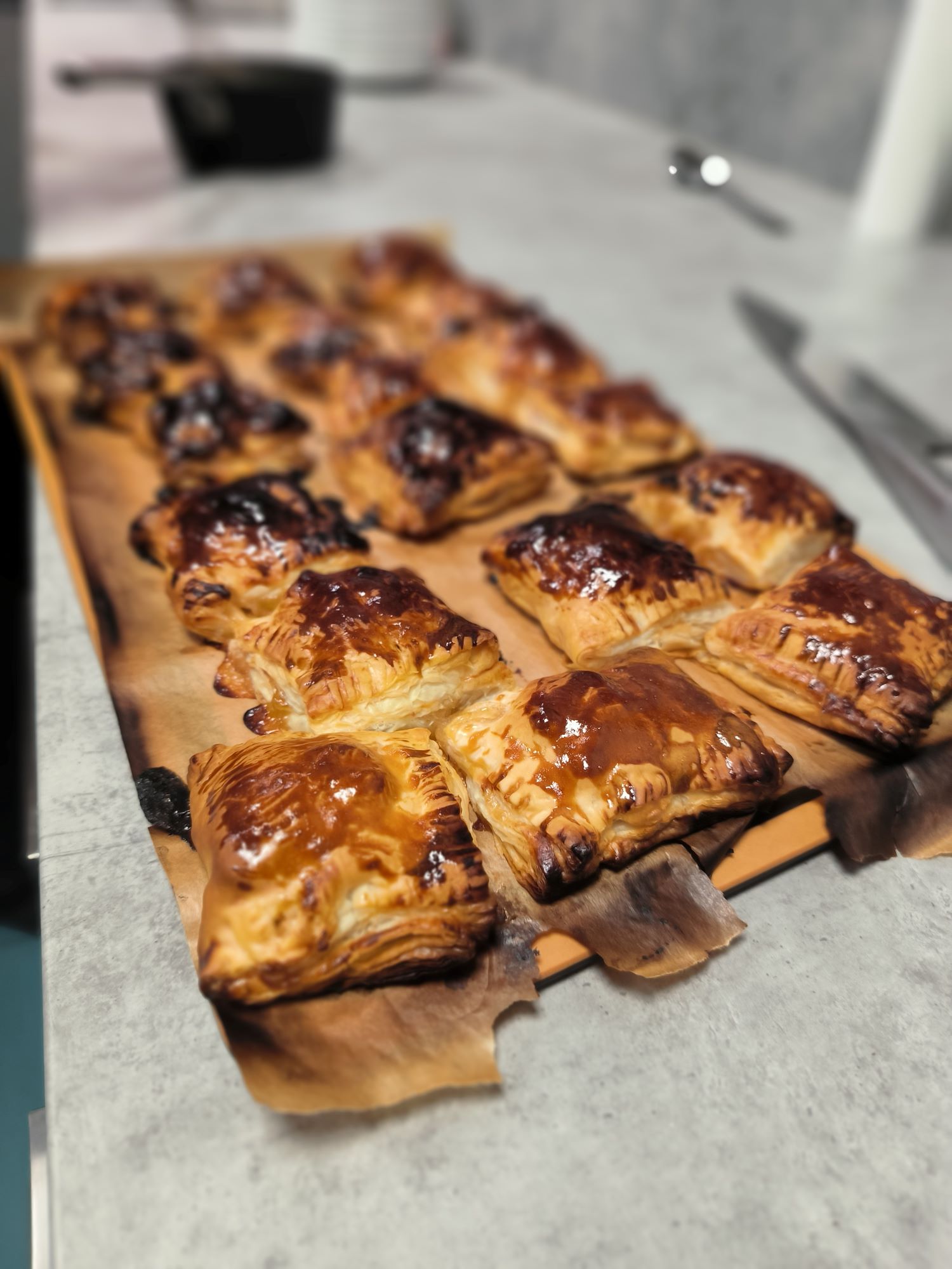Ovocné taštičky na grilu - hotové