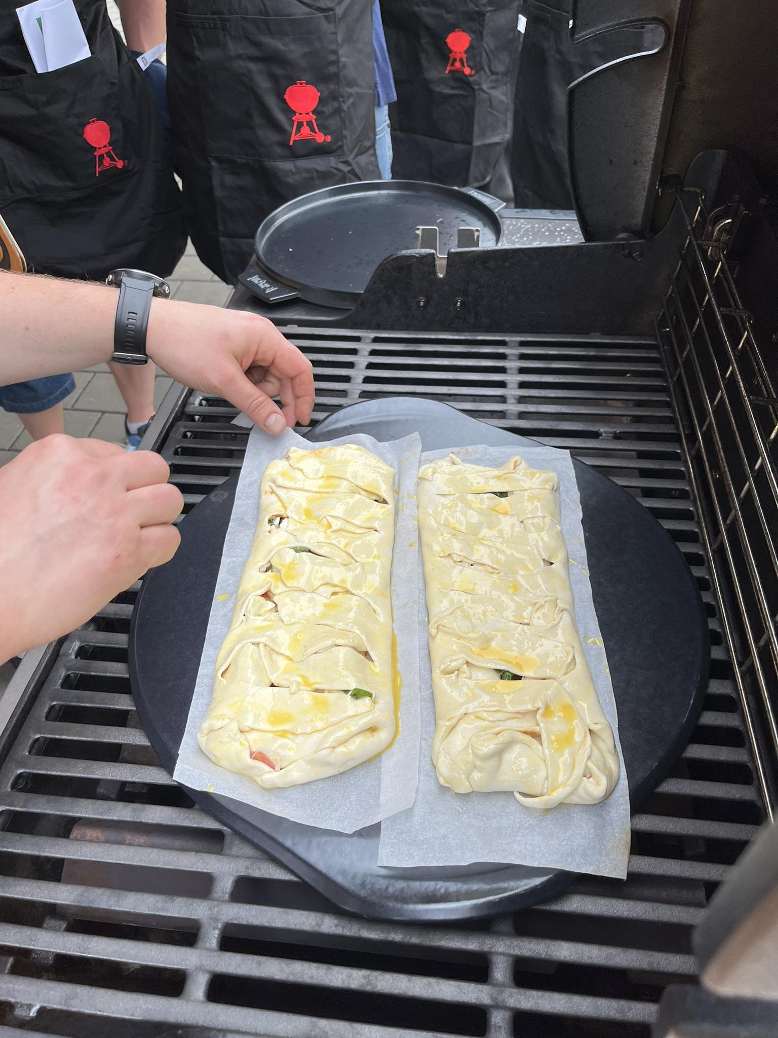 Slaný italský závin - na grilu