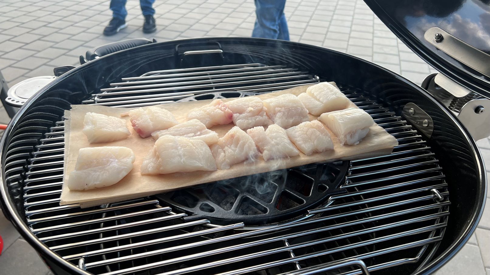 Treska na grilu s limetkou a medem - na grilu verze B