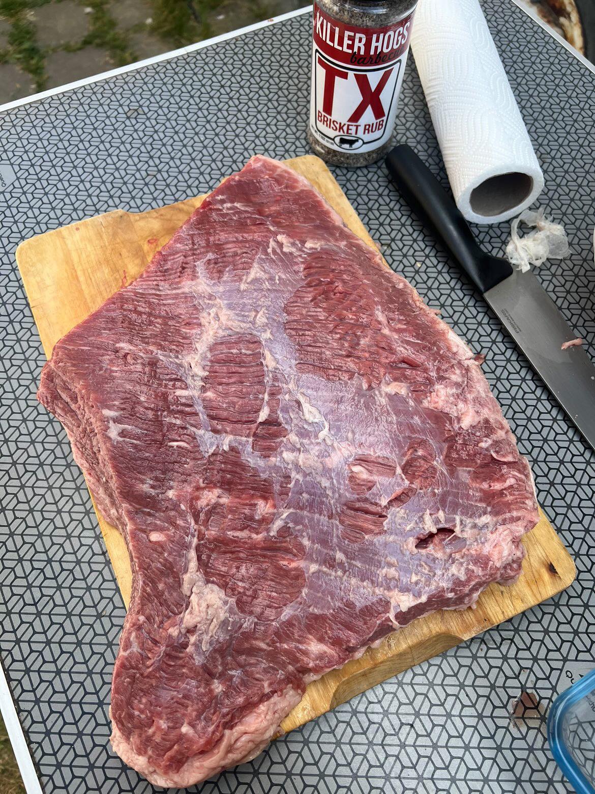 Hovězí brisket - příprava masa