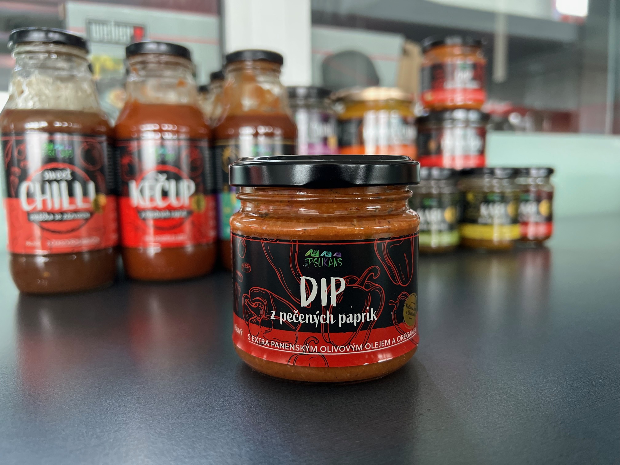 Dip z pečených červených paprik jemný 150 g