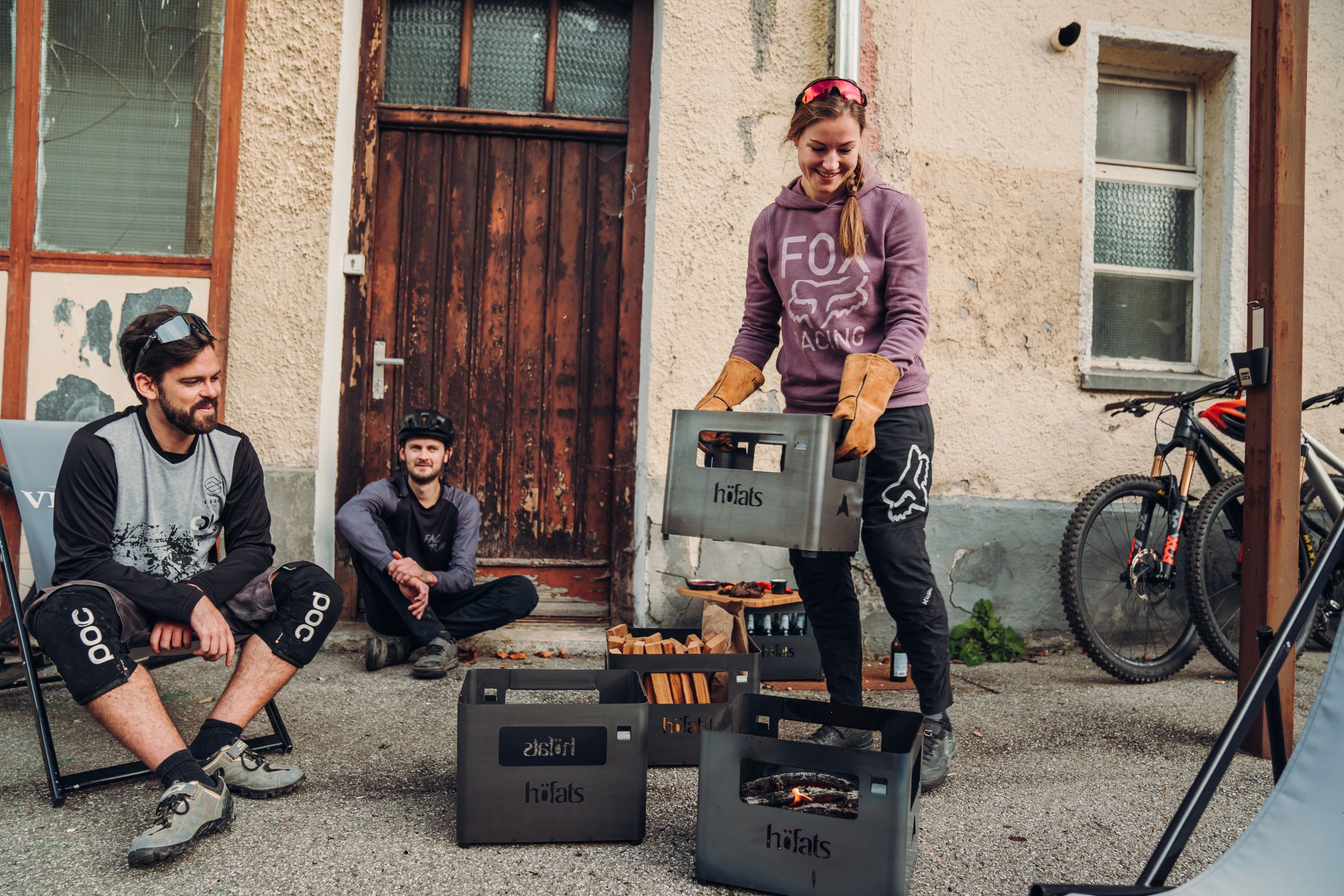 Venkovní ohniště v kastlu Höfats Beer Box