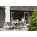 Zahradní Jídelní Stůl Provence teakový o průměru 150cm - Light Grey
