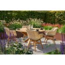 Zahradní Jídelní Stůl Provence teakový o průměru 150cm - Natural