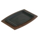 Dřevěná podložka pod litinový plech Lodge 29 x 19 cm