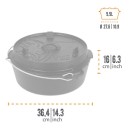 Petromax litinový kotlík Dutch Oven ft6 - 26 cm, 5,5 l