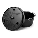 Petromax litinový kotlík Dutch Oven bez nožiček - 25 cm, 7,5 l s příslušenstvím
