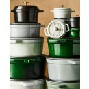 Litinový hrnec Staub 22 cm, bazalka