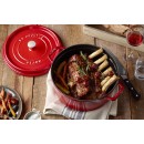 Litinový hrnec Staub 22 cm, višeň