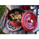 Litinový hrnec Staub 26 cm, višeň