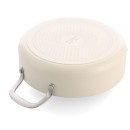 Kastrol s poklicí KitchenAid Aluminium Coloured 28 cm, mandlová