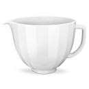 KitchenAid keramická mísa bílá vroubkovaná (4,83 l) pro kuchyňské roboty