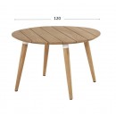 Zahradní Jídelní Stůl Sophie Teak průměr 120 cm - xerix