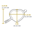 Litinová forma Lodge na pečení - srdce velké
