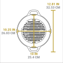 Litinová grilovací pánev Lodge 26 cm se dvěma madly