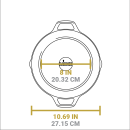 Litinová grilovací pánev Lodge 26 cm se dvěma madly