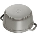 Litinový hrnec Staub 24 cm, šedý