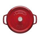 Litinový hrnec Staub 26 cm, višeň