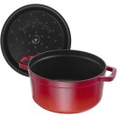 Litinový hrnec Staub 26 cm, višeň