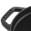 Oválný litinový hrnec Staub 31 cm, černý