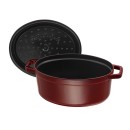 Oválný litinový hrnec Staub 31 cm, grenadina