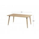 Zahradní Jídelní Stůl Sophie Teak 170 x 100 cm - bílý