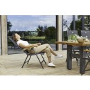Zahradní židle Aruba polohovací s teak područkami
