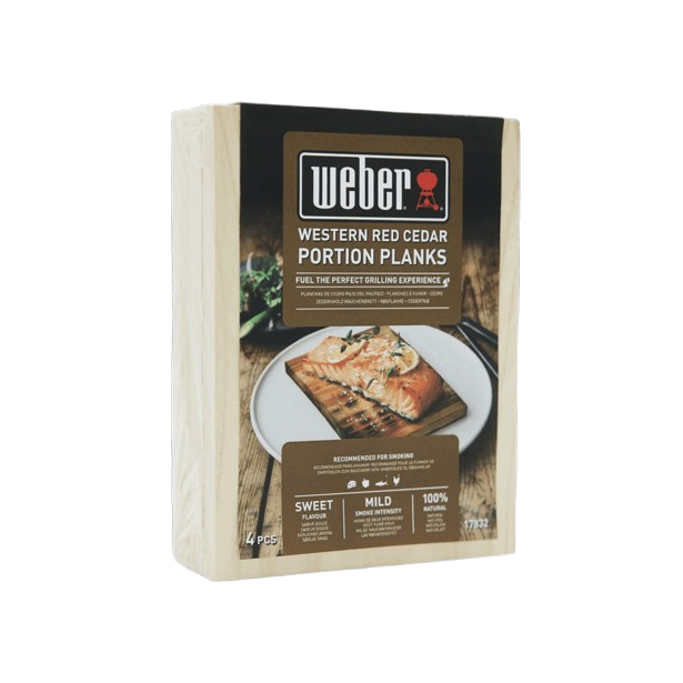 Udící prkénka Weber z cedrového dřeva, menší, 4 ks