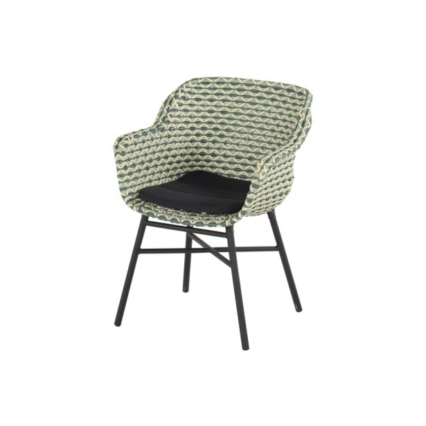 Delphine zahradní jídelní židle - výplet Green Mint