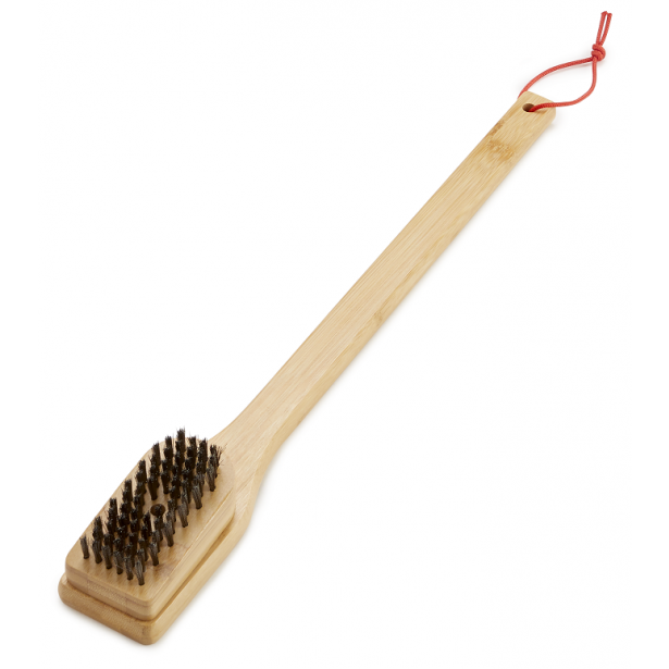 Grilovací čistící kartáč Weber s bambusovou rukojetí - 46 cm