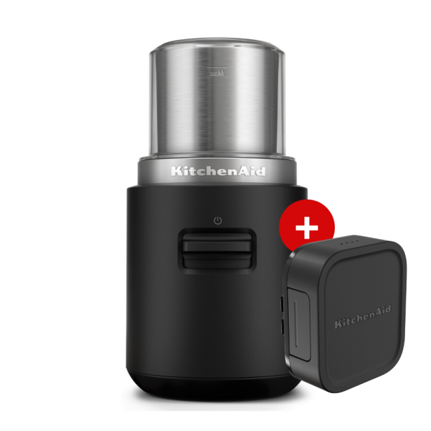 Bezdrátový kávomlýnek KitchenAid 5KBGR111BM GO, s baterií