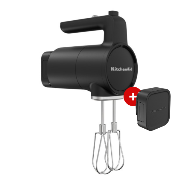 Bezdrátový ruční šlehač KitchenAid 5KHMR762BM GO, s baterií