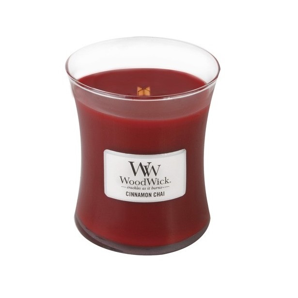Vonná svíčka WoodWick střední - Cinnamon Chai