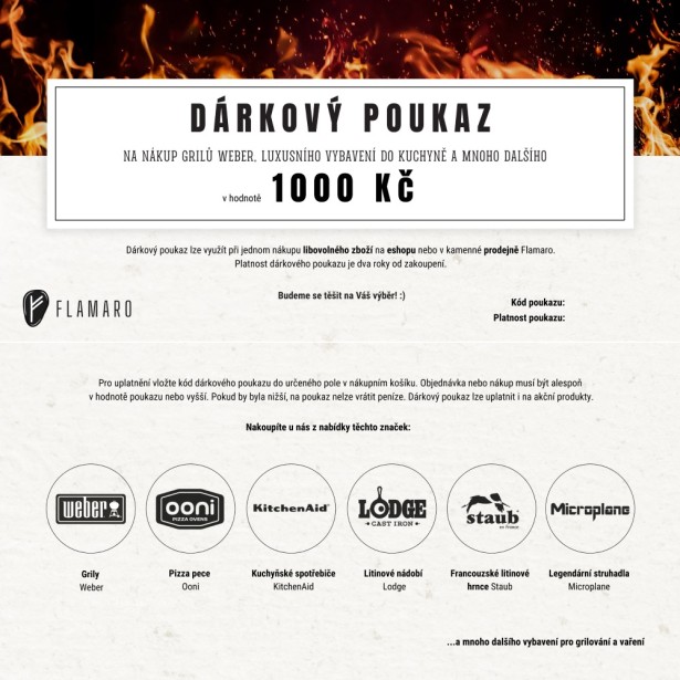 Dárkový poukaz 1.000 Kč