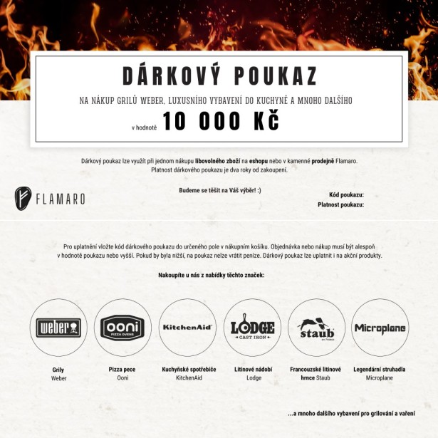Dárkový poukaz 10.000 Kč