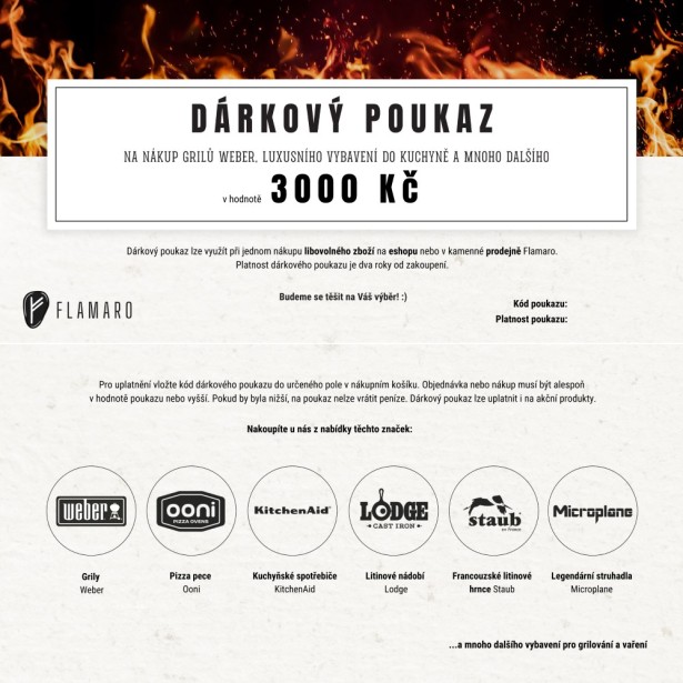 Dárkový poukaz 3.000 Kč