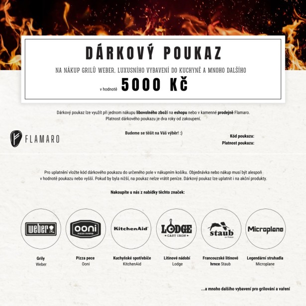 Dárkový poukaz 5.000 Kč