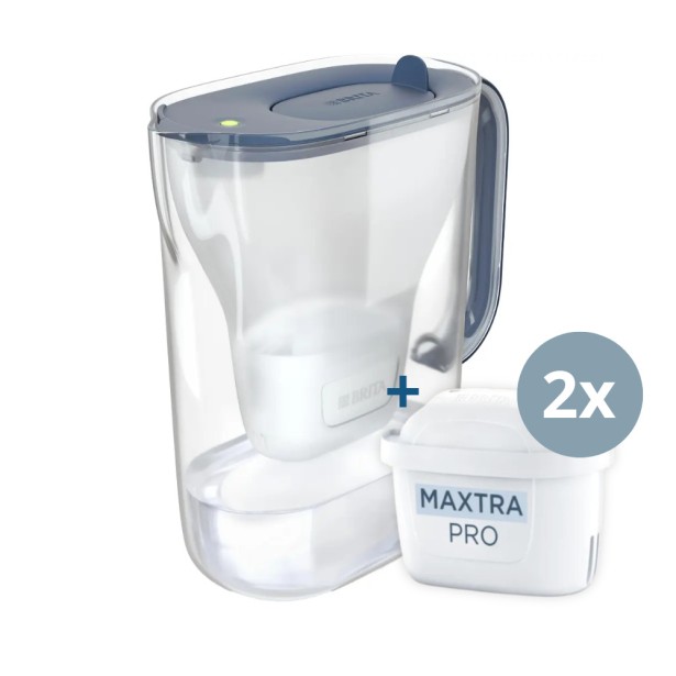 Filtrační konvice Brita Style Essential 2,4 l šedomodrá + 2 filtry