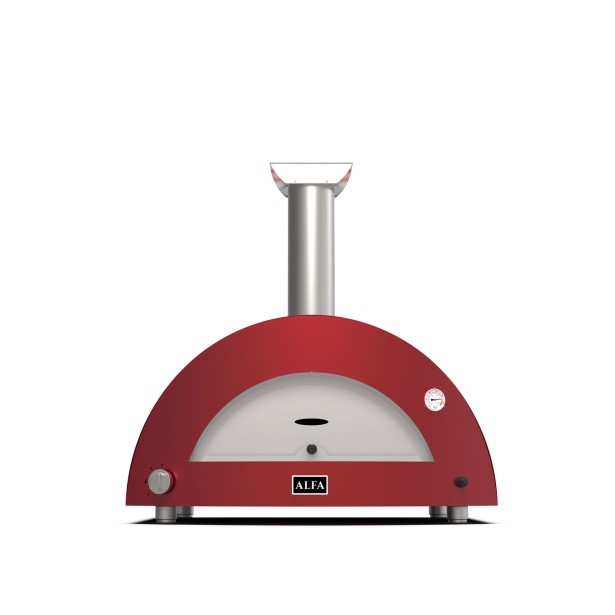 Hybridní pec na pizzu Alfa Forni - 3 Pizze, červená