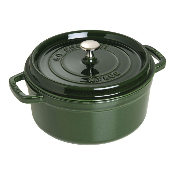Litinový hrnec Staub 22 cm, bazalka