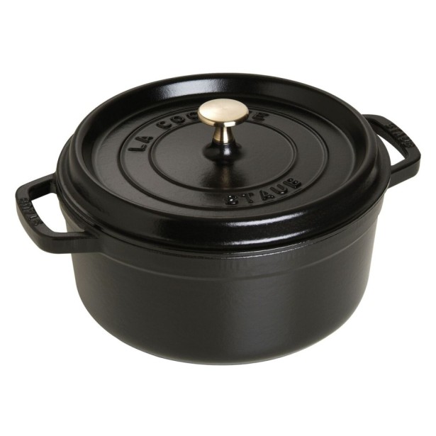 Litinový hrnec Staub 24 cm, černý