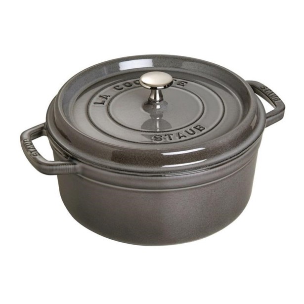 Litinový hrnec Staub 26 cm, šedý