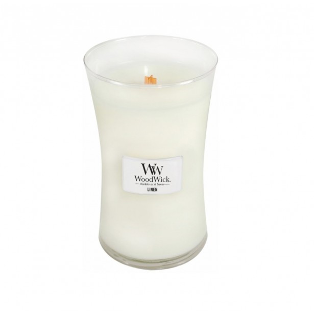 Vonná svíčka WoodWick velká - Linen