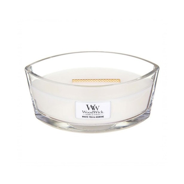 Vonná svíčka WoodWick Loď - White Tea & Jasmine