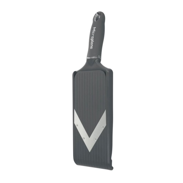 Microplane nastavitelný V kráječ mandolina, šedý